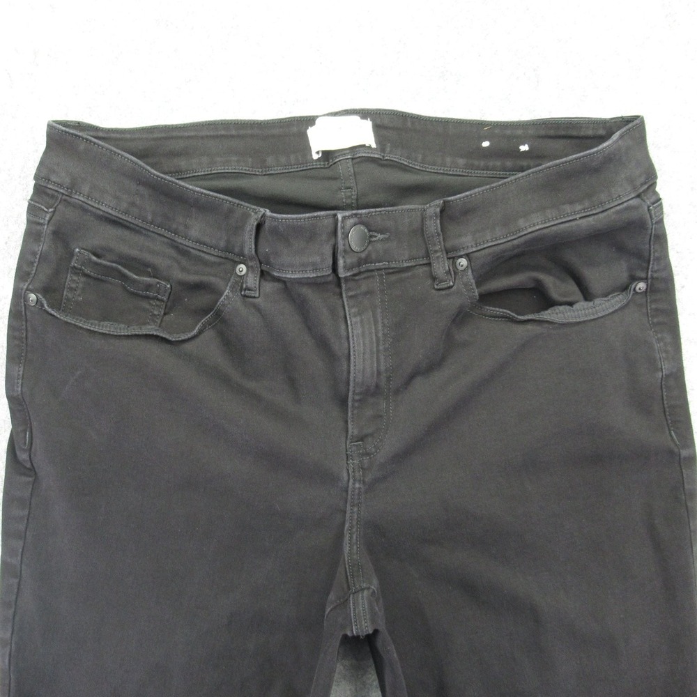 Lane Bryant Women's Black Skinny Mid-Rise Stretch‎ Jeans 18 - Picture 2 of 14